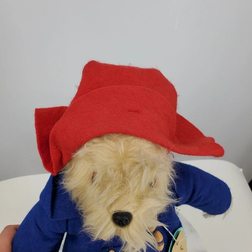 Vintage Gabrielle Designs Paddington Bear 1981 Made in England Blue Coat Red Hat